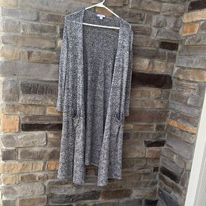 LuLaRoe Black and White Knit Cardigan